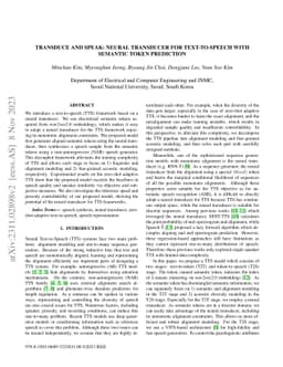 Transduce and Speak: Neural Transducer for Text-to-Speech with Semantic
  Token Prediction