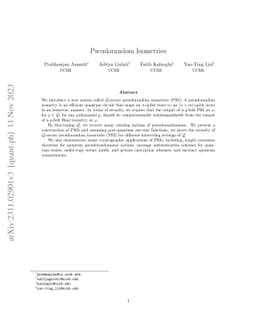 Pseudorandom Isometries