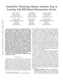 AttentioNet: Monitoring Student Attention Type in Learning with
  EEG-Based Measurement System