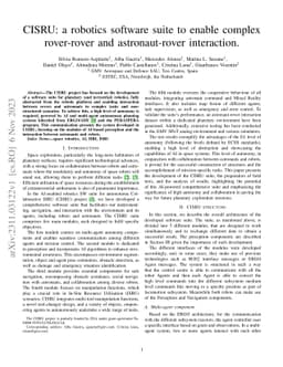 CISRU: a robotics software suite to enable complex rover-rover and
  astronaut-rover interaction