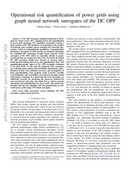 Operational risk quantification of power grids using graph neural
  network surrogates of the DC OPF