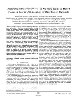 An Explainable Framework for Machine learning-Based Reactive Power
  Optimization of Distribution Network