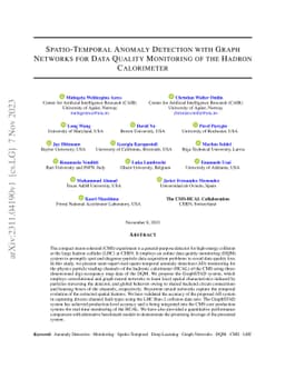 Spatio-Temporal Anomaly Detection with Graph Networks for Data Quality
  Monitoring of the Hadron Calorimeter