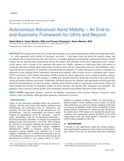 Autonomous Advanced Aerial Mobility -- An End-to-end Autonomy Framework
  for UAVs and Beyond