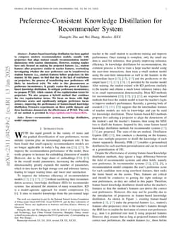 Preference-Consistent Knowledge Distillation for Recommender System
