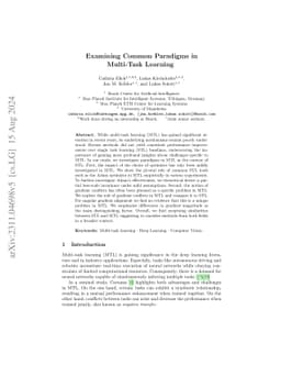 Examining Common Paradigms in Multi-Task Learning