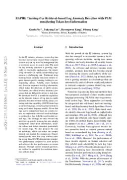RAPID: Training-free Retrieval-based Log Anomaly Detection with PLM
  considering Token-level information