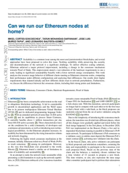 Can we run our Ethereum nodes at home?
