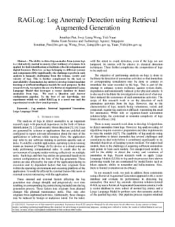 RAGLog: Log Anomaly Detection using Retrieval Augmented Generation