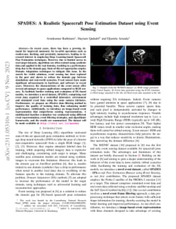 SPADES: A Realistic Spacecraft Pose Estimation Dataset using Event
  Sensing