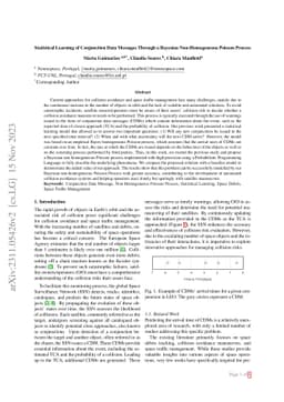 Statistical Learning of Conjunction Data Messages Through a Bayesian
  Non-Homogeneous Poisson Process