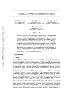 Sorting Out Quantum Monte Carlo