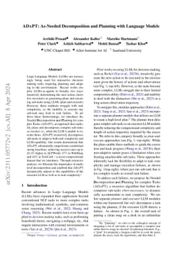 ADaPT: As-Needed Decomposition and Planning with Language Models