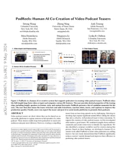 PodReels: Human-AI Co-Creation of Video Podcast Teasers