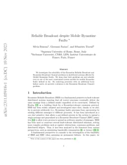 Reliable Broadcast despite Mobile Byzantine Faults