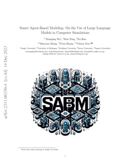 Smart Agent-Based Modeling: On the Use of Large Language Models in
  Computer Simulations
