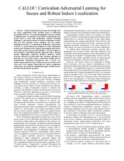 CALLOC: Curriculum Adversarial Learning for Secure and Robust Indoor
  Localization