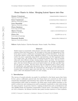 From Charts to Atlas: Merging Latent Spaces into One
