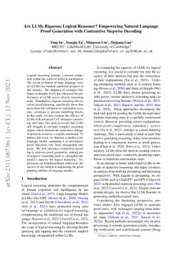 Are LLMs Rigorous Logical Reasoner? Empowering Natural Language Proof
  Generation with Contrastive Stepwise Decoding