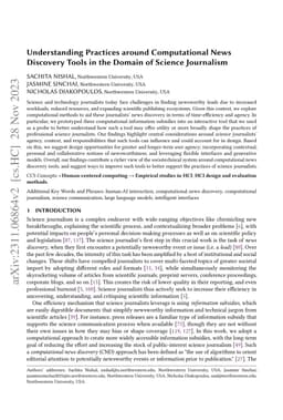 Understanding Practices around Computational News Discovery Tools in the
  Domain of Science Journalism