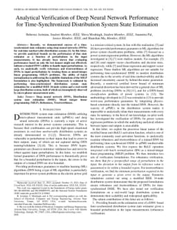 Analytical Verification of Performance of Deep Neural Network Based
  Time-Synchronized Distribution System State Estimation