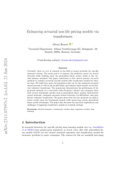 Enhancing Actuarial Non-Life Pricing Models via Transformers