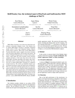 ReIDTracker Sea: the technical report of BoaTrack and SeaDronesSee-MOT
  challenge at MaCVi of WACV24