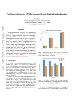 PadChannel: Improving CNN Performance through Explicit Padding Encoding