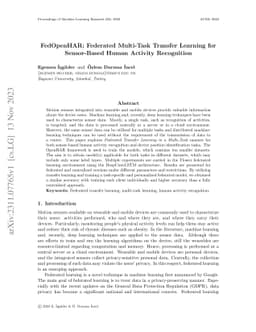 FedOpenHAR: Federated Multi-Task Transfer Learning for Sensor-Based
  Human Activity Recognition