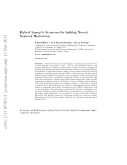 Hybrid Synaptic Structure for Spiking Neural Network Realization