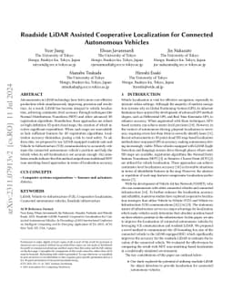 Roadside LiDAR Assisted Cooperative Localization for Connected
  Autonomous Vehicles