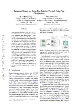 Language Models are Better Bug Detector Through Code-Pair Classification