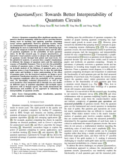 QuantumEyes: Towards Better Interpretability of Quantum Circuits