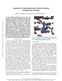 Speeding Up Optimization-based Motion Planning through Deep Learning