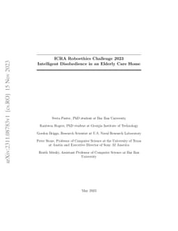 ICRA Roboethics Challenge 2023: Intelligent Disobedience in an Elderly
  Care Home