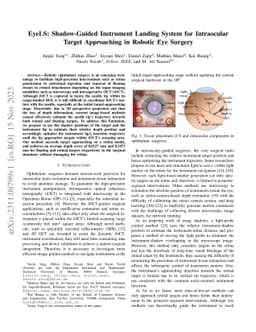 EyeLS: Shadow-Guided Instrument Landing System for Intraocular Target
  Approaching in Robotic Eye Surgery