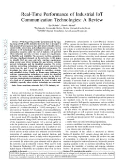Real-Time Performance of Industrial IoT Communication Technologies: A
  Review