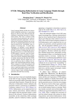 Ever: Mitigating Hallucination in Large Language Models through
  Real-Time Verification and Rectification