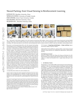 Neural Packing: from Visual Sensing to Reinforcement Learning