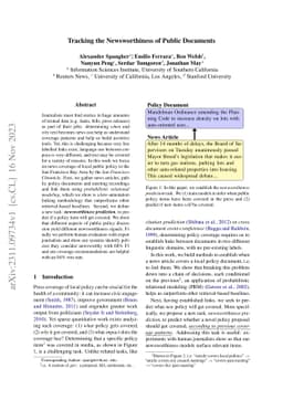 Tracking the Newsworthiness of Public Documents