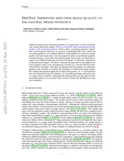 DIFFNAT: Improving Diffusion Image Quality Using Natural Image
  Statistics