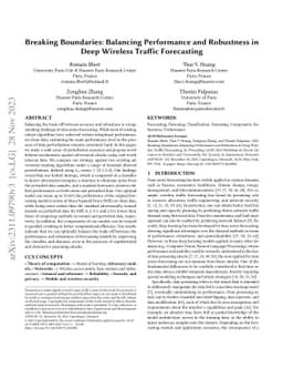 Breaking Boundaries: Balancing Performance and Robustness in Deep
  Wireless Traffic Forecasting