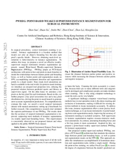 PWISeg: Point-based Weakly-supervised Instance Segmentation for Surgical
  Instruments
