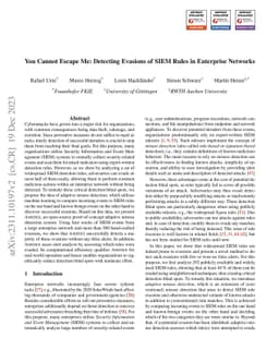 You Cannot Escape Me: Detecting Evasions of SIEM Rules in Enterprise
  Networks