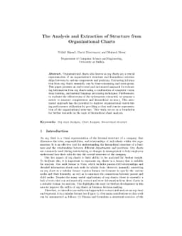 The Analysis and Extraction of Structure from Organizational Charts
