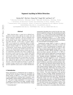 Segment Anything in Defect Detection