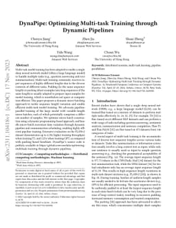 DynaPipe: Optimizing Multi-task Training through Dynamic Pipelines