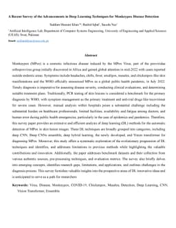A Recent Survey of the Advancements in Deep Learning Techniques for
  Monkeypox Disease Detection