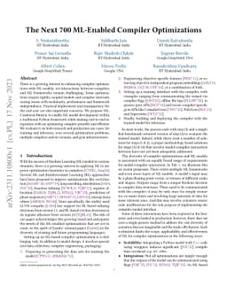 The Next 700 ML-Enabled Compiler Optimizations