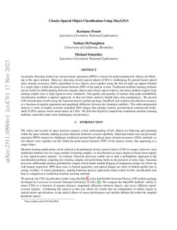Closely-Spaced Object Classification Using MuyGPyS
